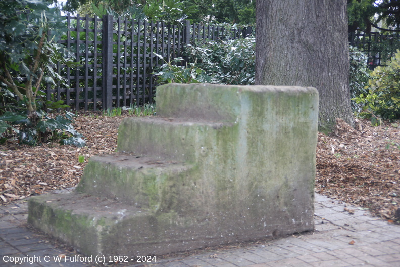 Bridgford Hall mounting stone 